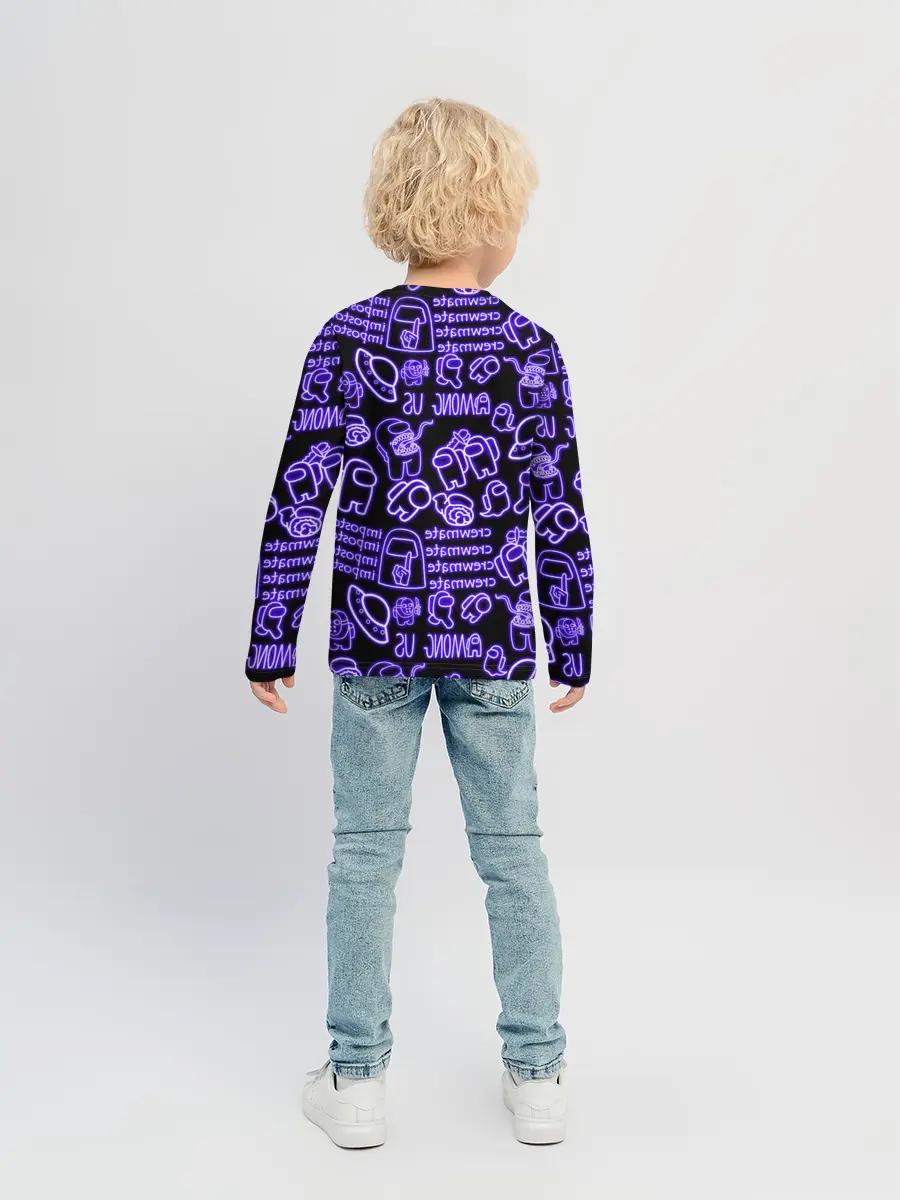 Детский лонгслив / AMONG US | NEON