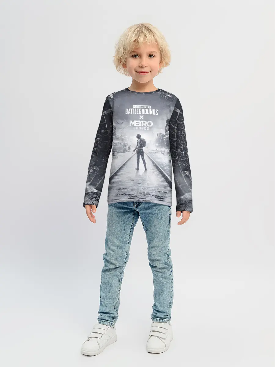 Детский лонгслив / PUBG x METRO Exodus