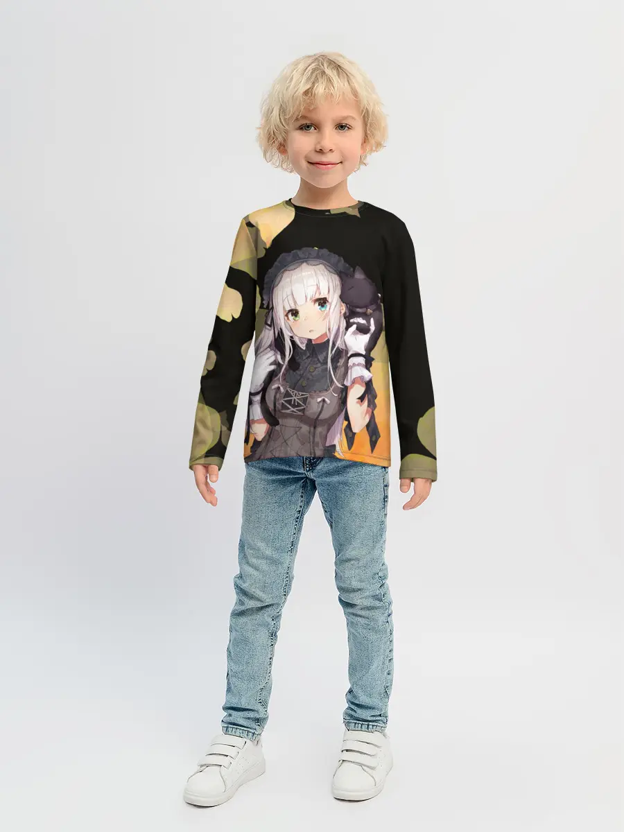 Детский лонгслив / Аниме девушка в интересном наряде
