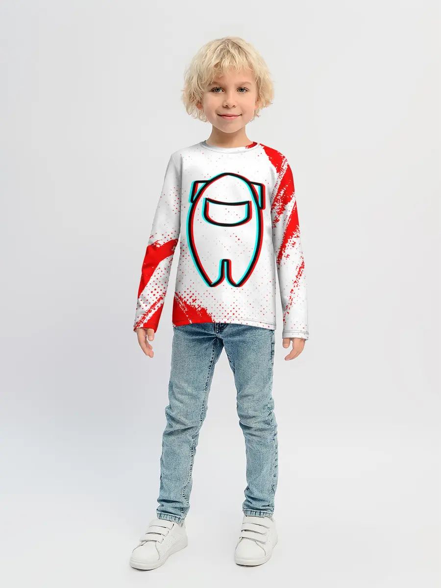 Детский лонгслив / AMONG US / АМОНГ АС