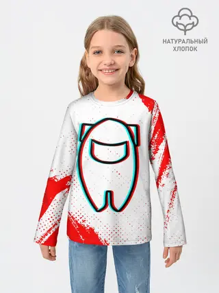 Детский лонгслив / AMONG US / АМОНГ АС