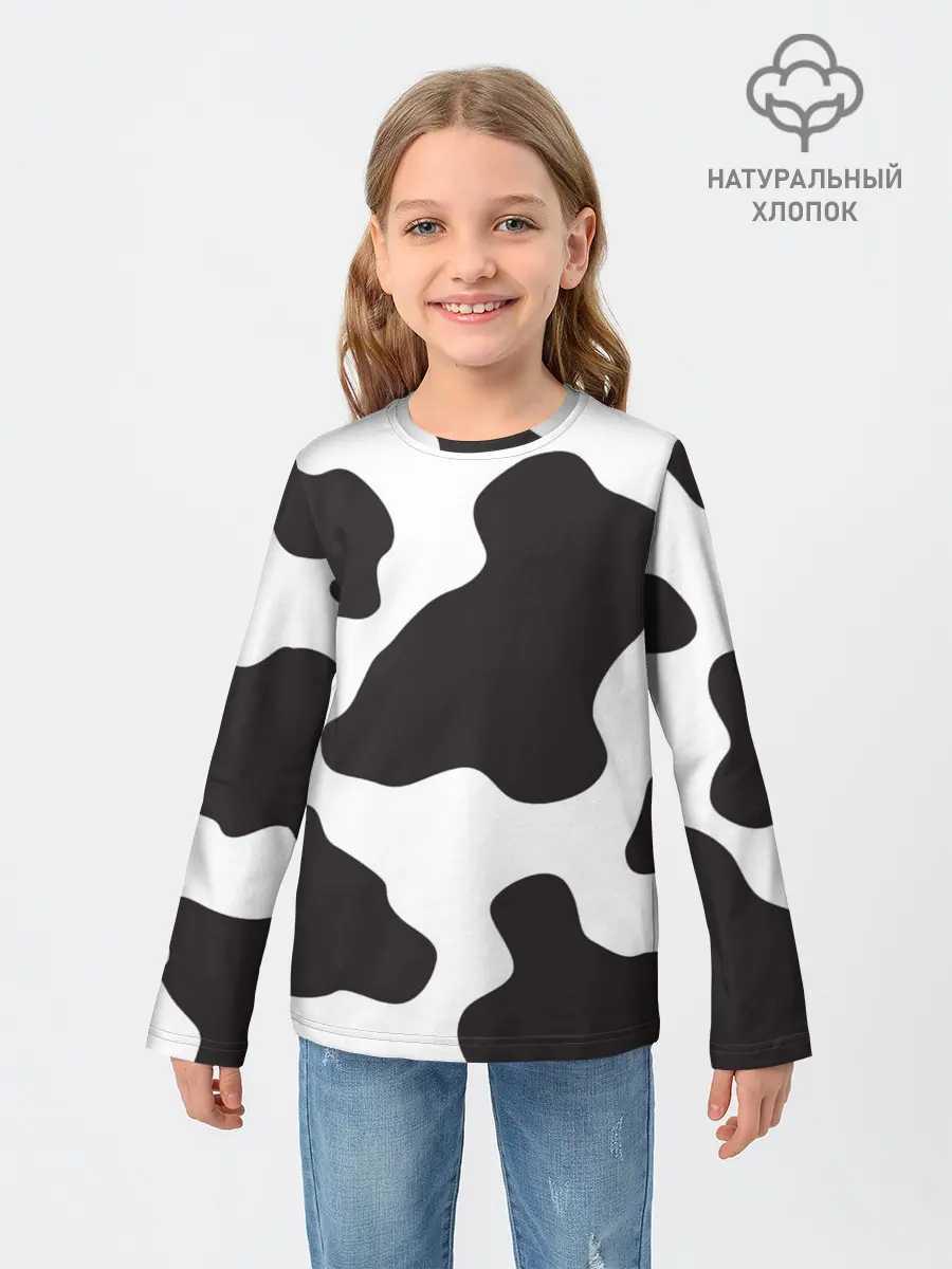 Детский лонгслив / корова