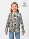 Детский лонгслив / MANGA PATTERN