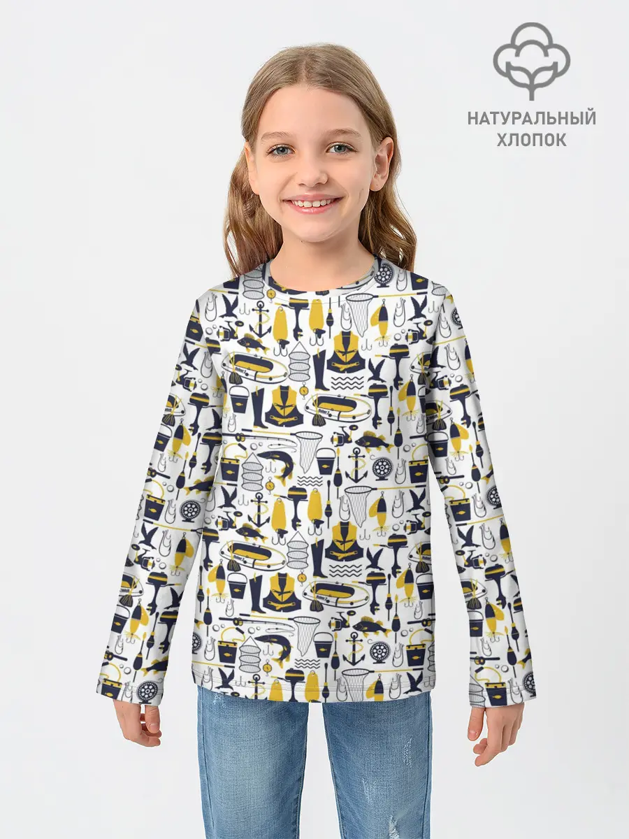 Детский лонгслив / Мечта рыболова
