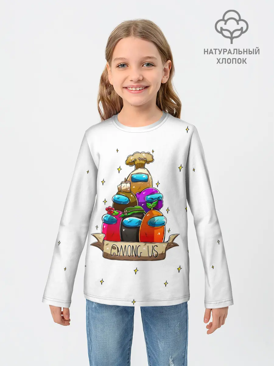 Детский лонгслив / Among Us