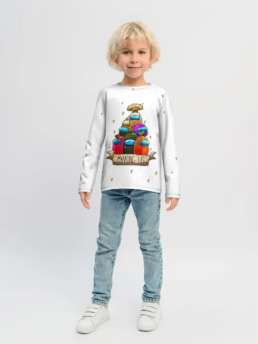 Детский лонгслив / Among Us