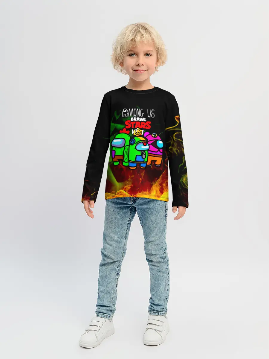 Детский лонгслив / Among Us