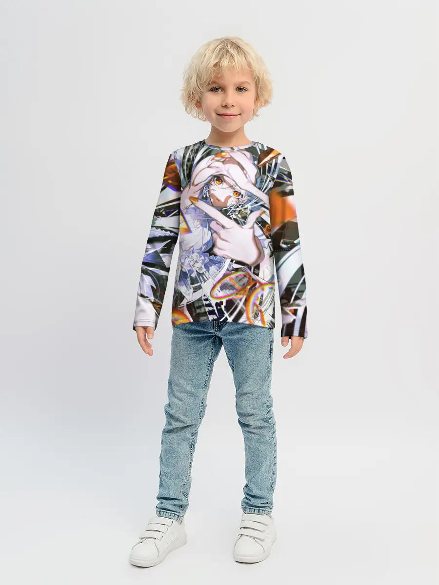 Детский лонгслив / Anime girl art