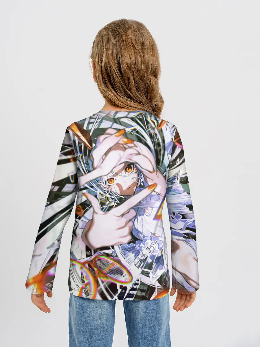 Детский лонгслив / Anime girl art