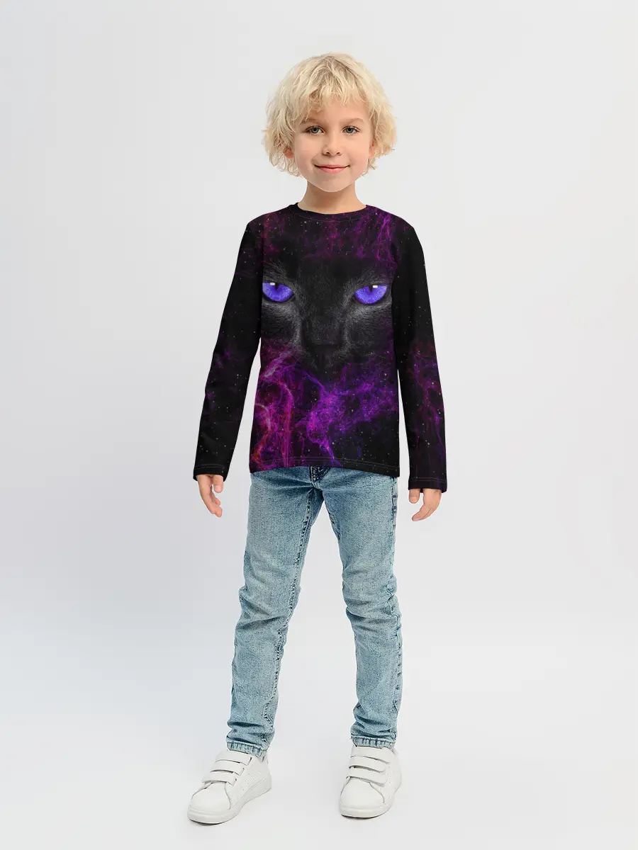 Детский лонгслив / Кот