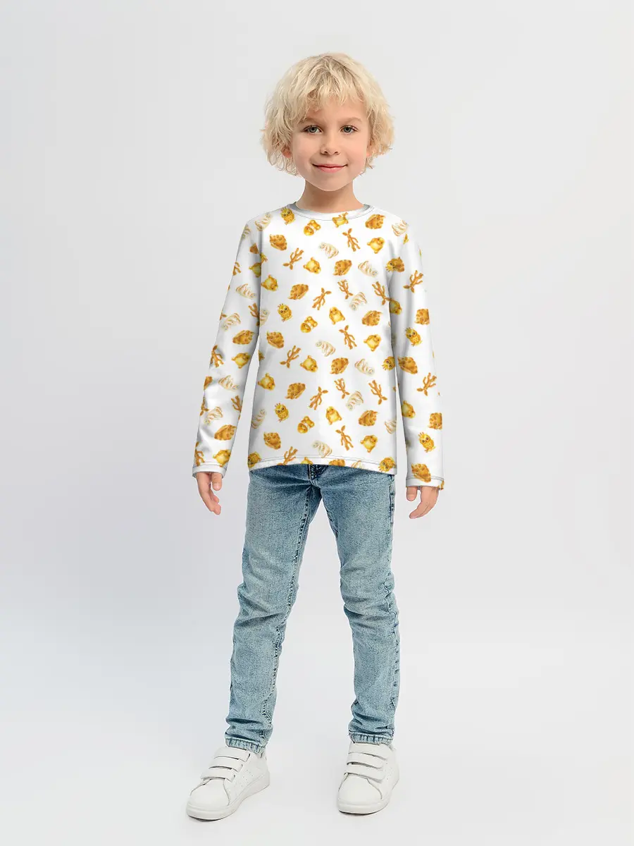 Детский лонгслив / Baked Goods Kowalski Pattern