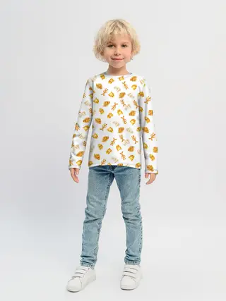 Детский лонгслив / Baked Goods Kowalski Pattern