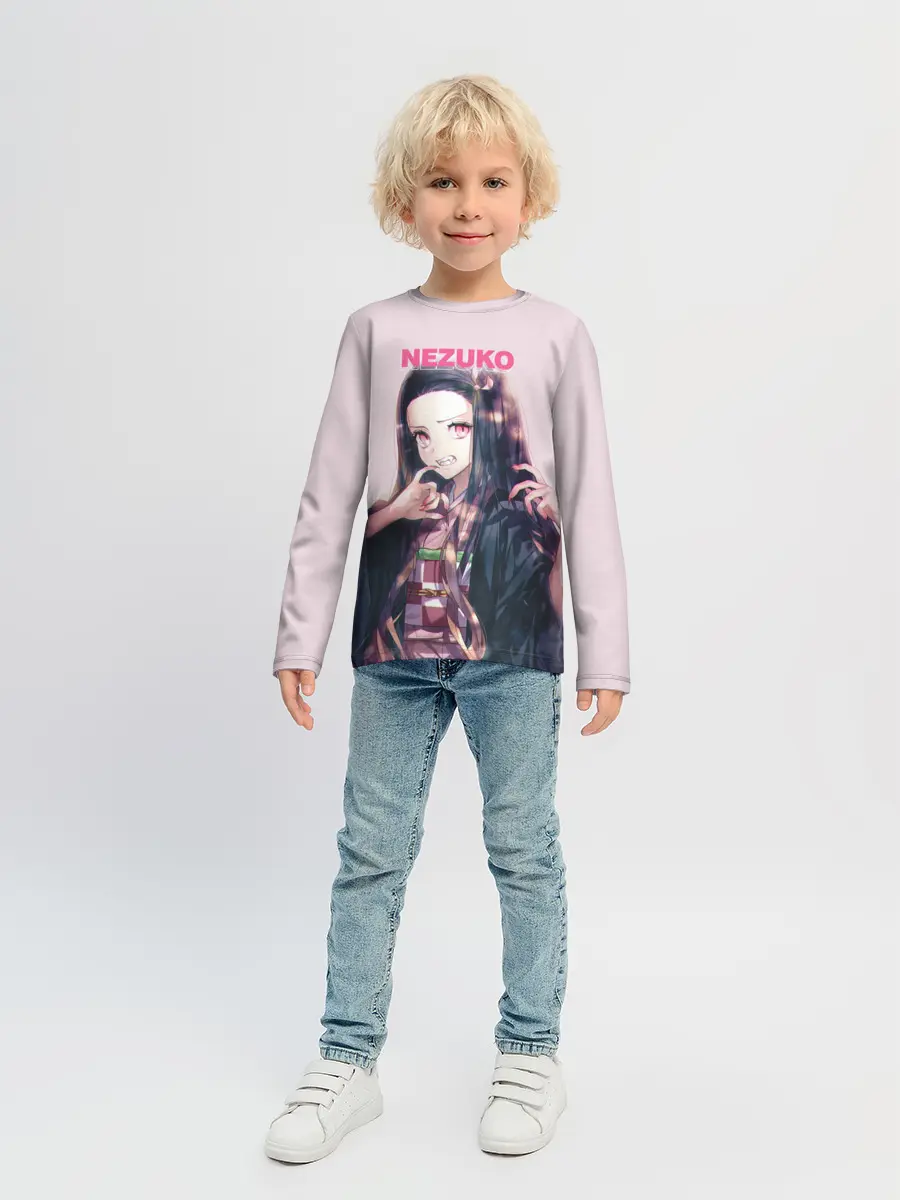 Детский лонгслив / Незуко зубы