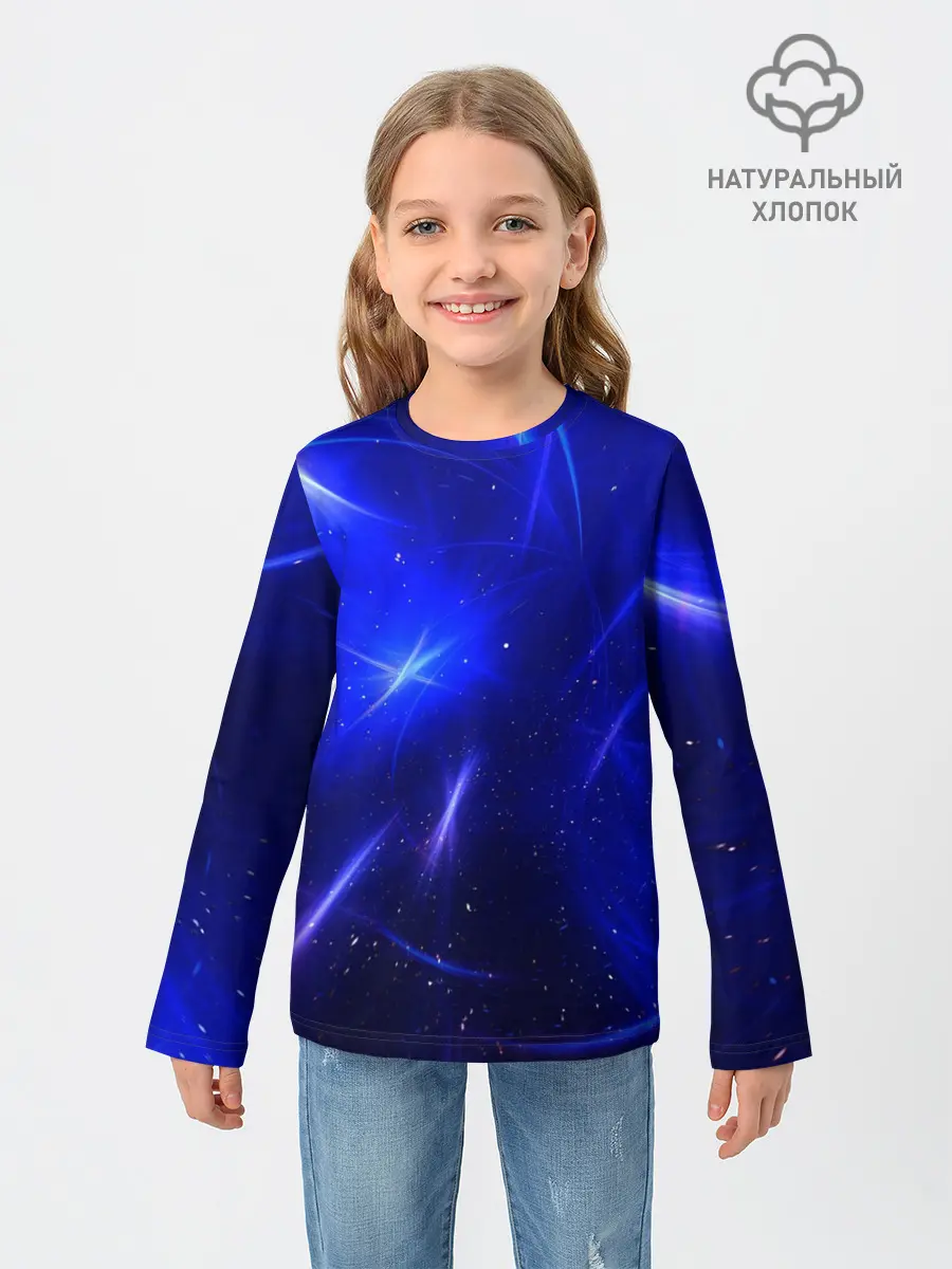 Детский лонгслив / Космический вихрь