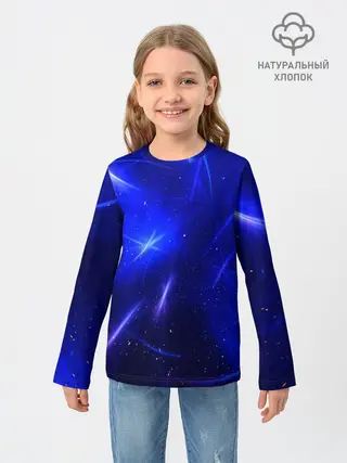 Детский лонгслив / Космический вихрь