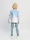 Детский лонгслив / Небесно-голубой градиент
