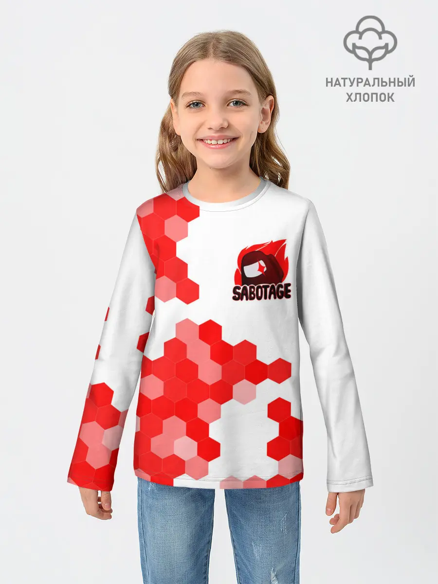 Детский лонгслив / AMONG US - IMPOSTOR