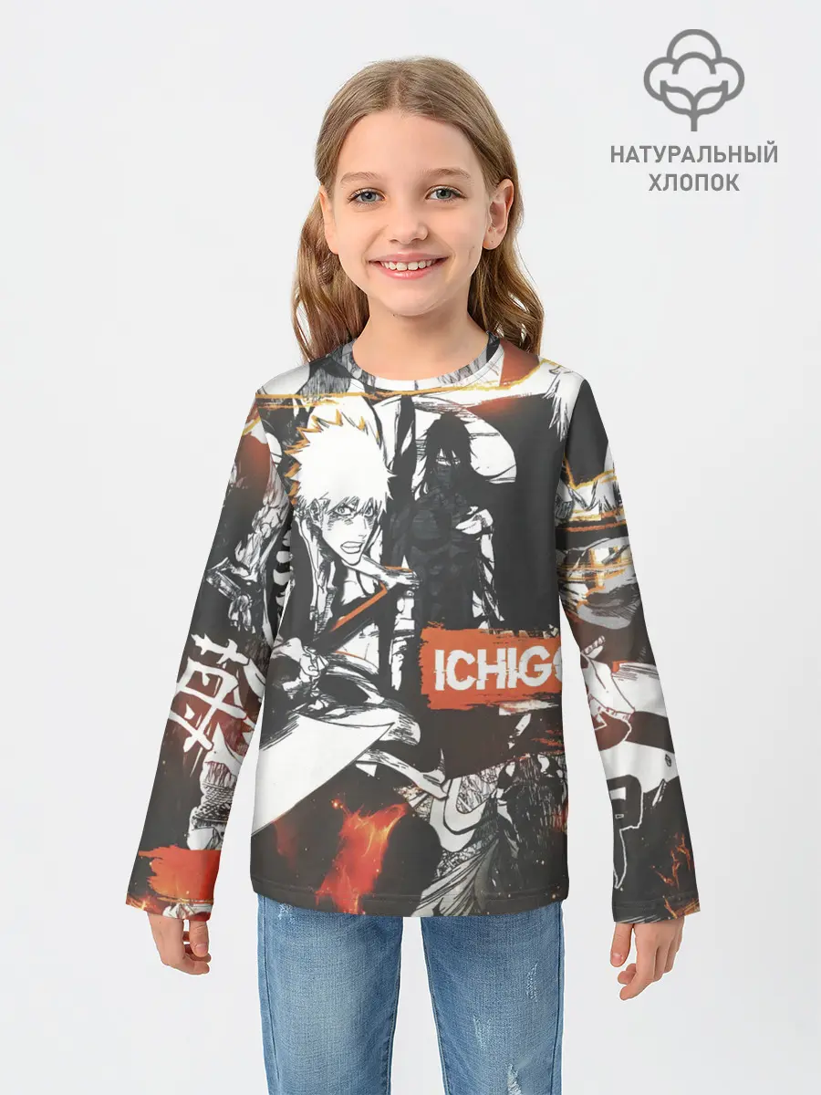 Детский лонгслив / Bleach Блич Ичиго Курасаки