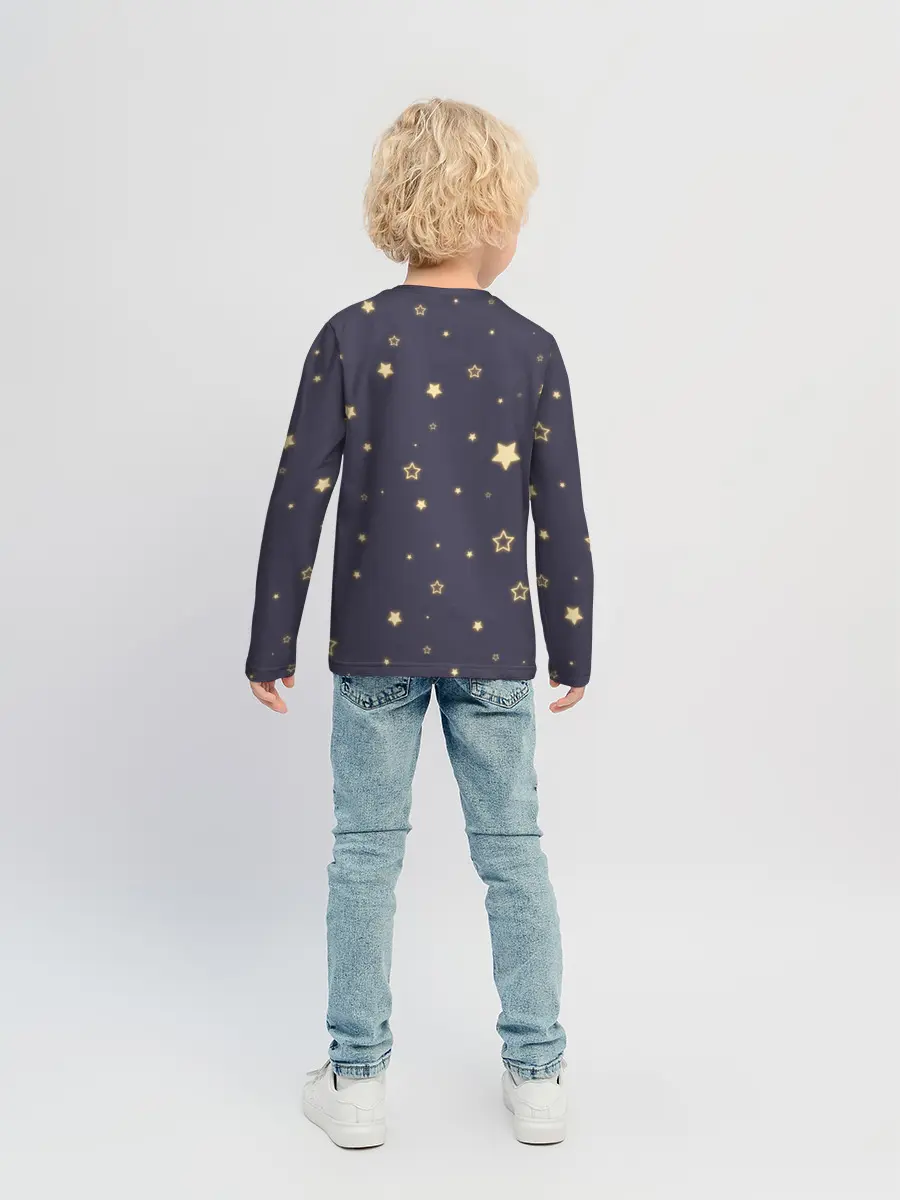 Детский лонгслив / звезды