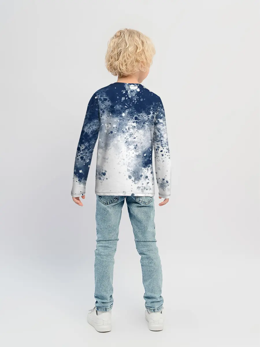 Детский лонгслив / Чернильные капли