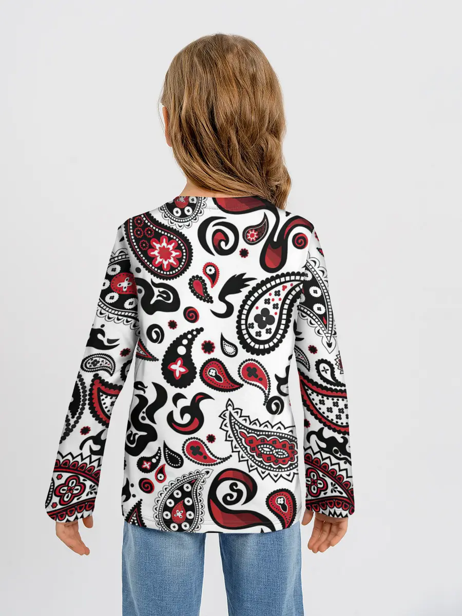 Детский лонгслив / Молекулярный рисунок