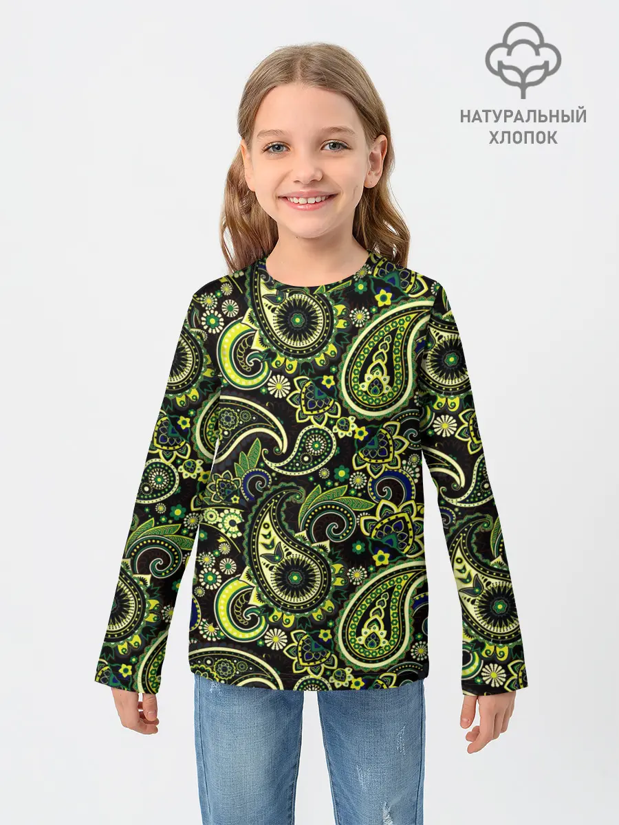 Детский лонгслив / Молекулярный рисунок