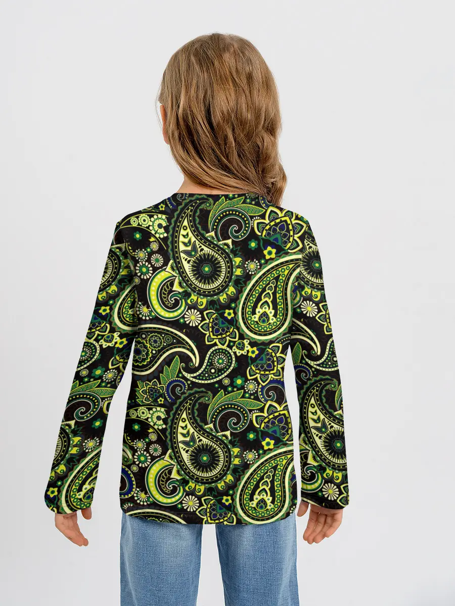 Детский лонгслив / Молекулярный рисунок