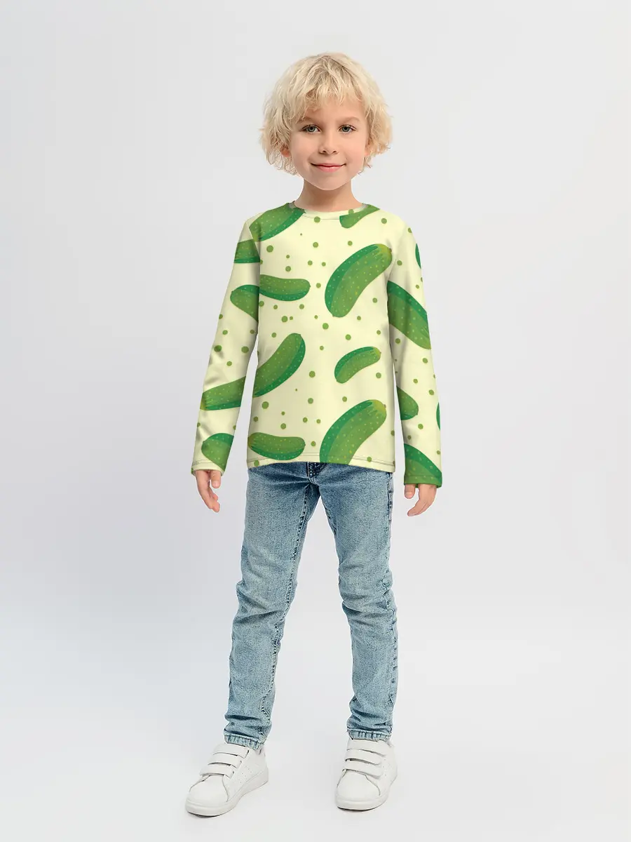 Детский лонгслив / Огурчики