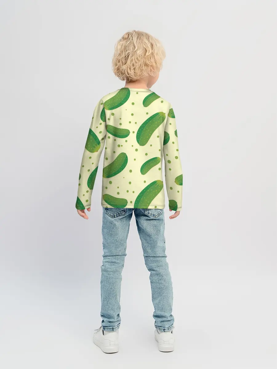 Детский лонгслив / Огурчики