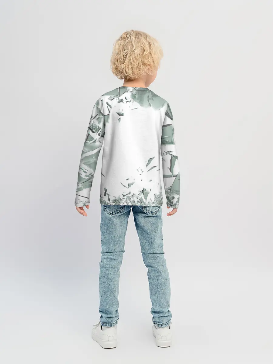 Детский лонгслив / разбитое стекло
