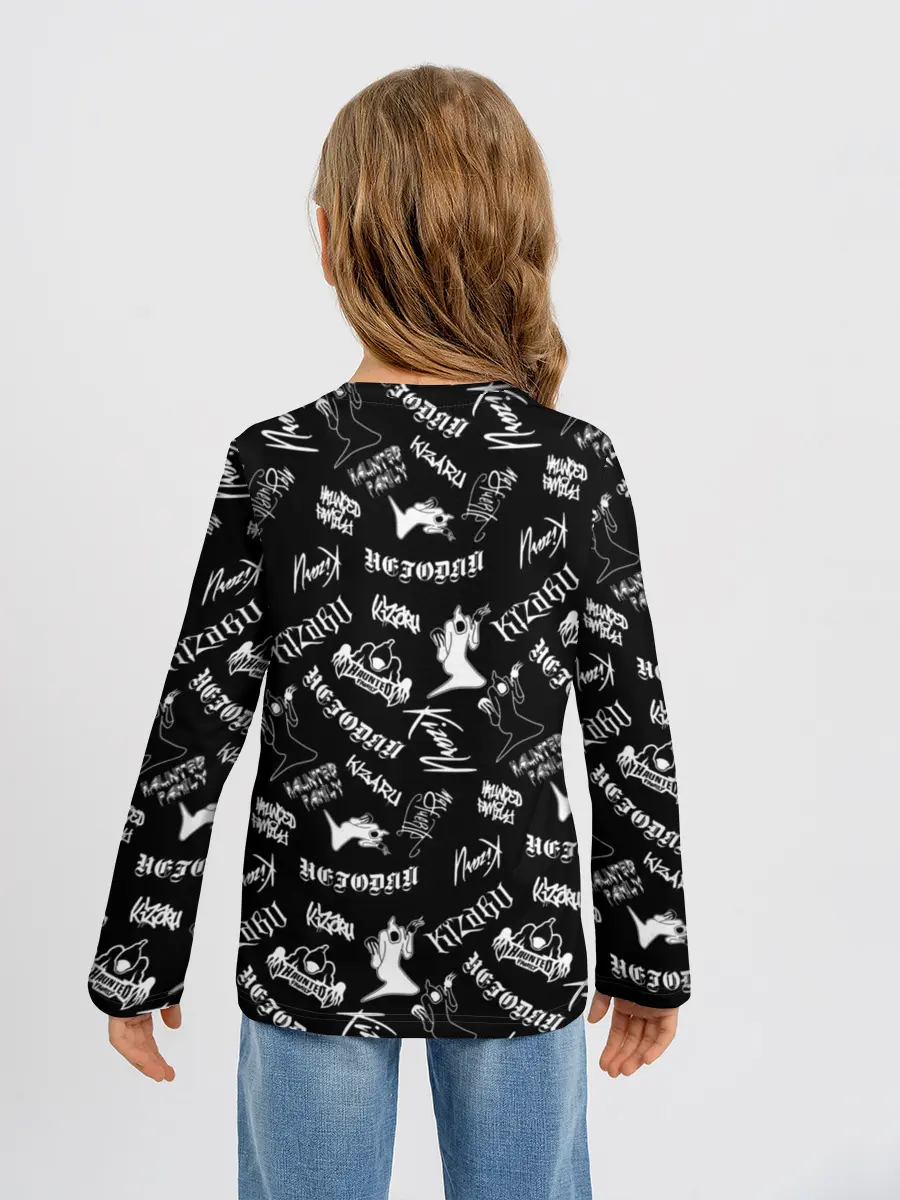 Детский лонгслив / KIZARU / HAUNTED FAMILY
