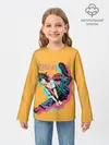 Детский лонгслив / Mo-Ri прыгает