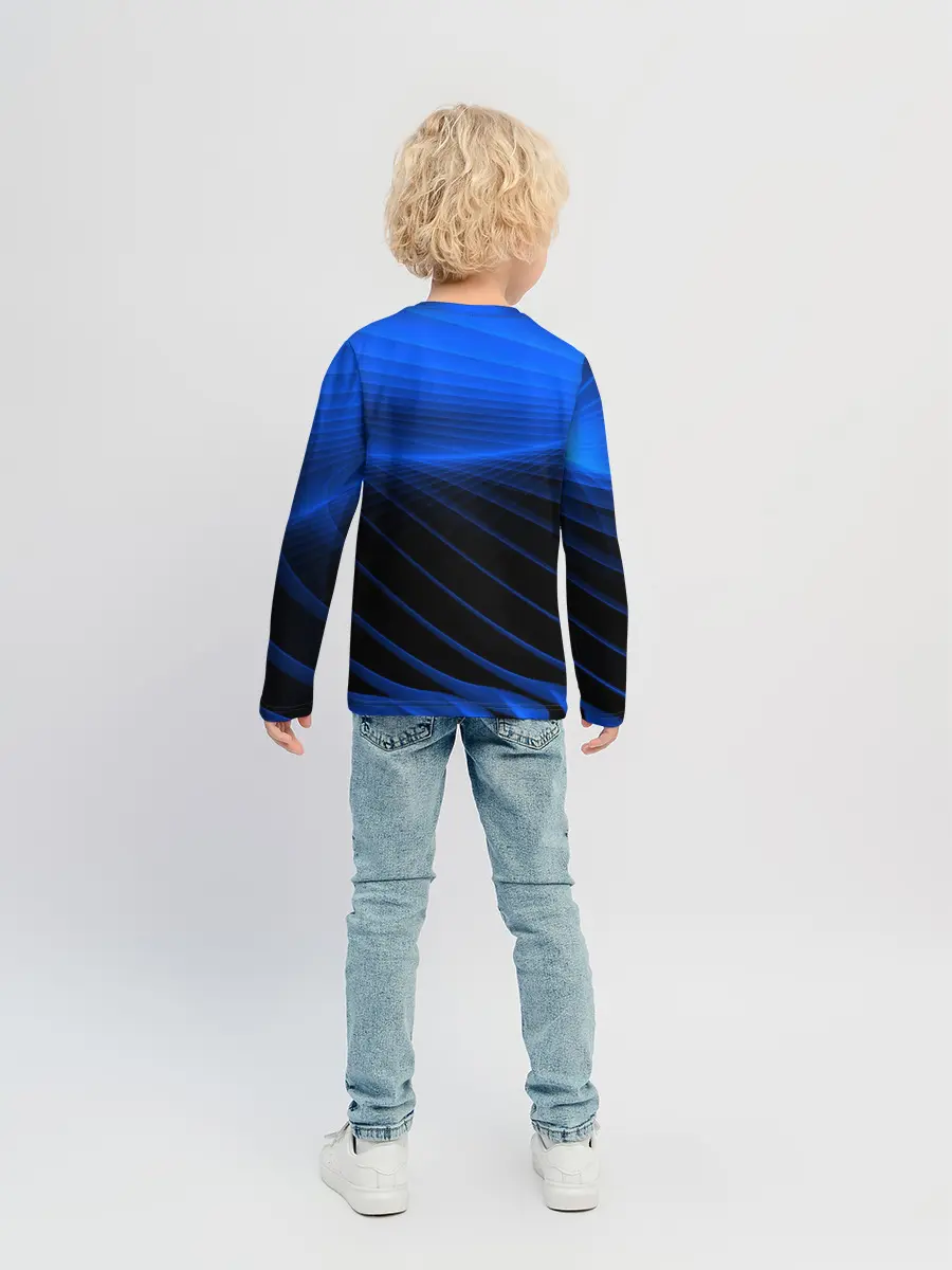 Детский лонгслив / Неоновые лучи