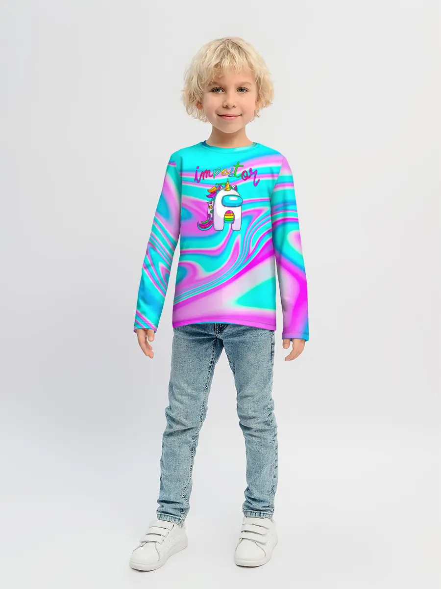 Детский лонгслив / Impostor Unicorn