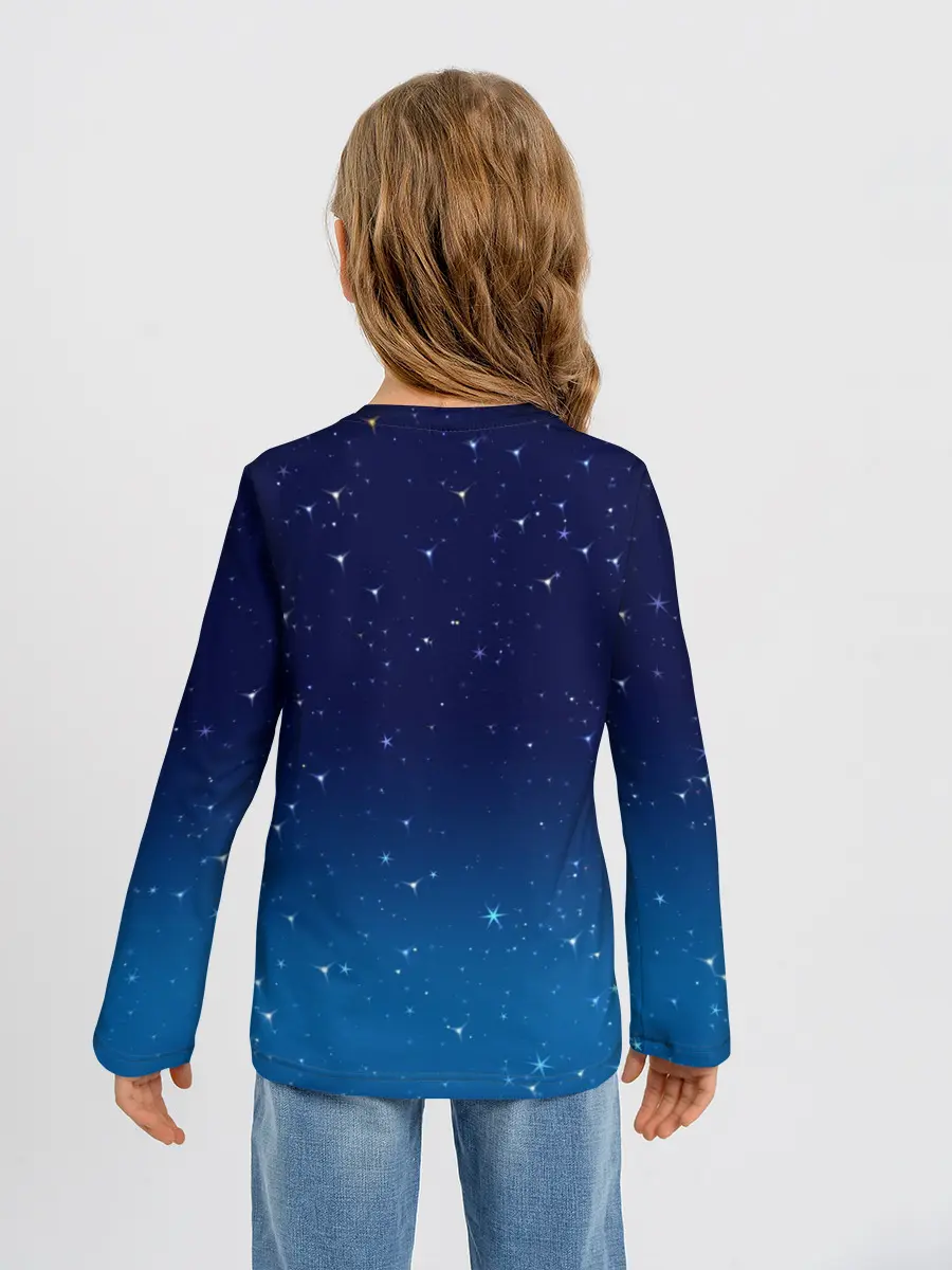 Детский лонгслив / Звездное небо