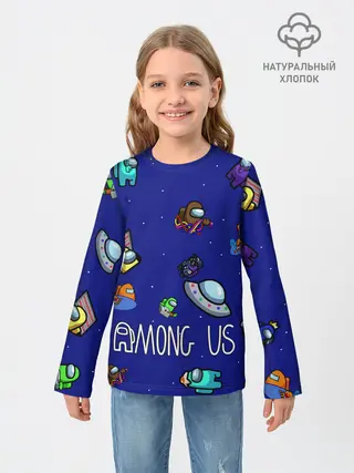 Детский лонгслив / Among Us | Game
