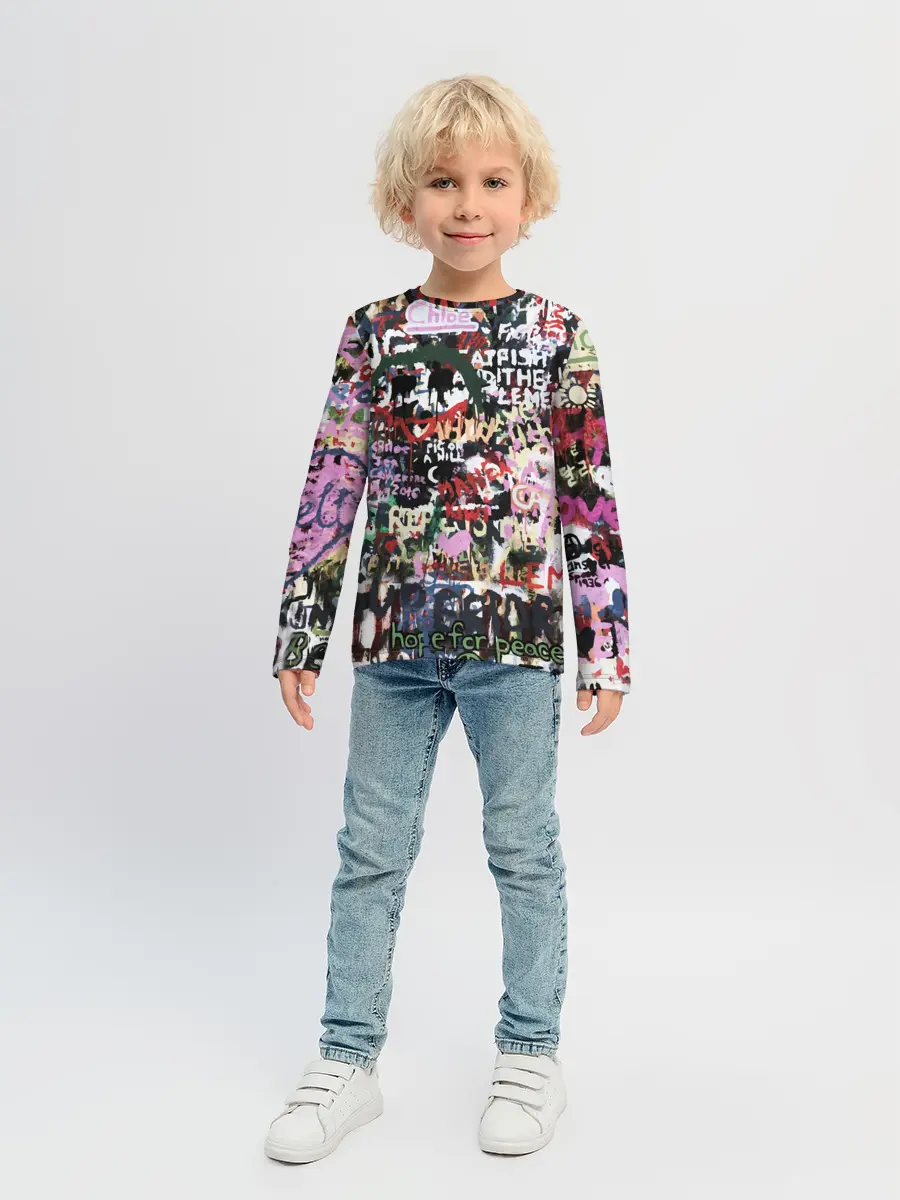 Детский лонгслив / Street graffiti