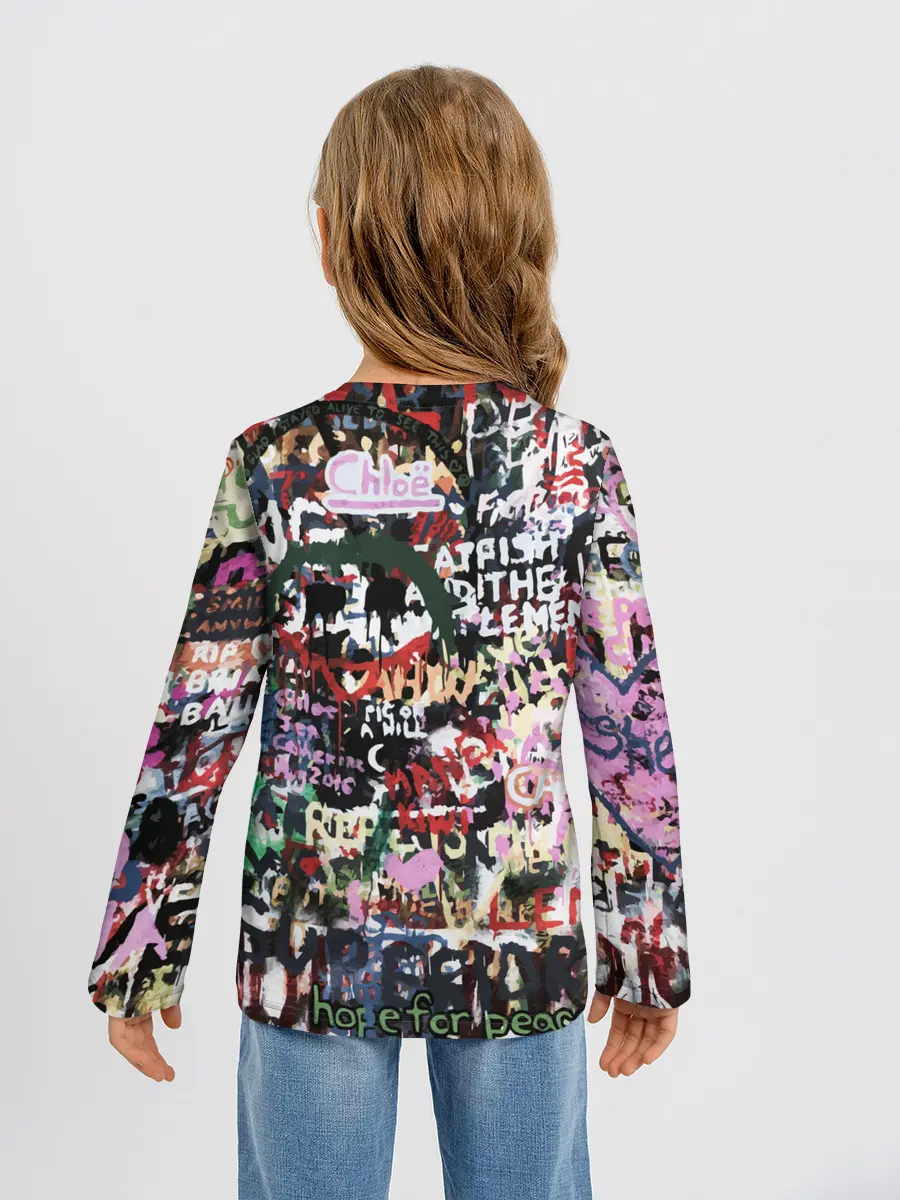 Детский лонгслив / Street graffiti