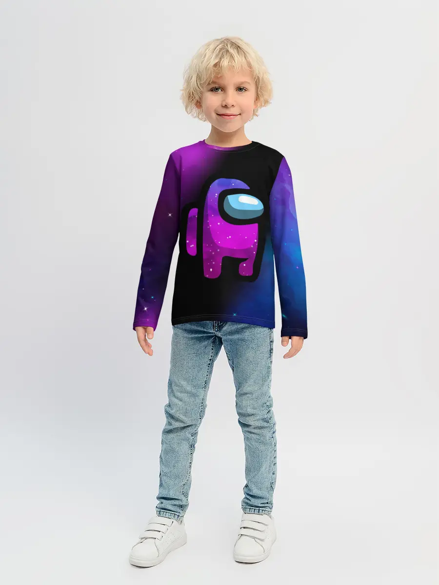 Детский лонгслив / AMONG US - КОСМОС
