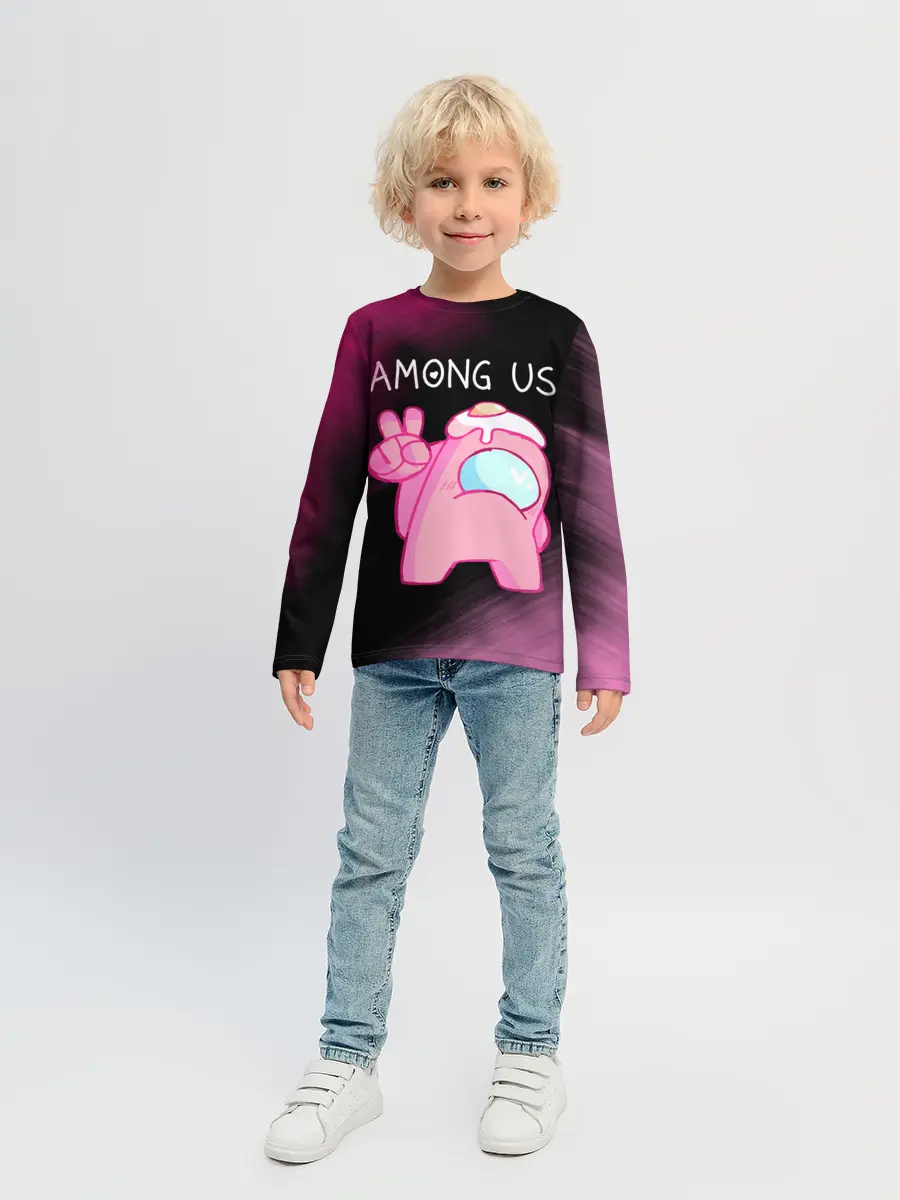Детский лонгслив / AMONG US - Милота