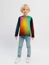 Детский лонгслив / Разноцветные пиксели