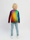 Детский лонгслив / Разноцветные пиксели