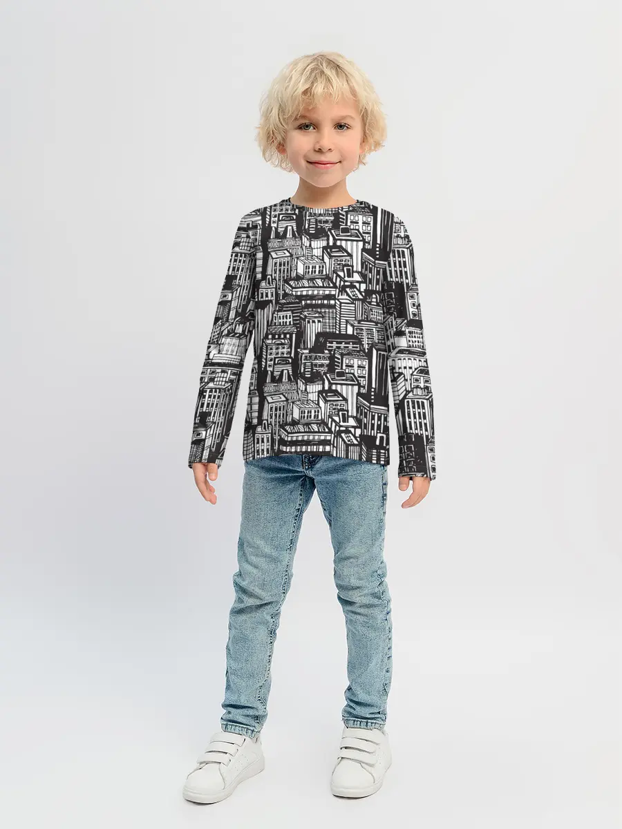 Детский лонгслив / Бесконечный город