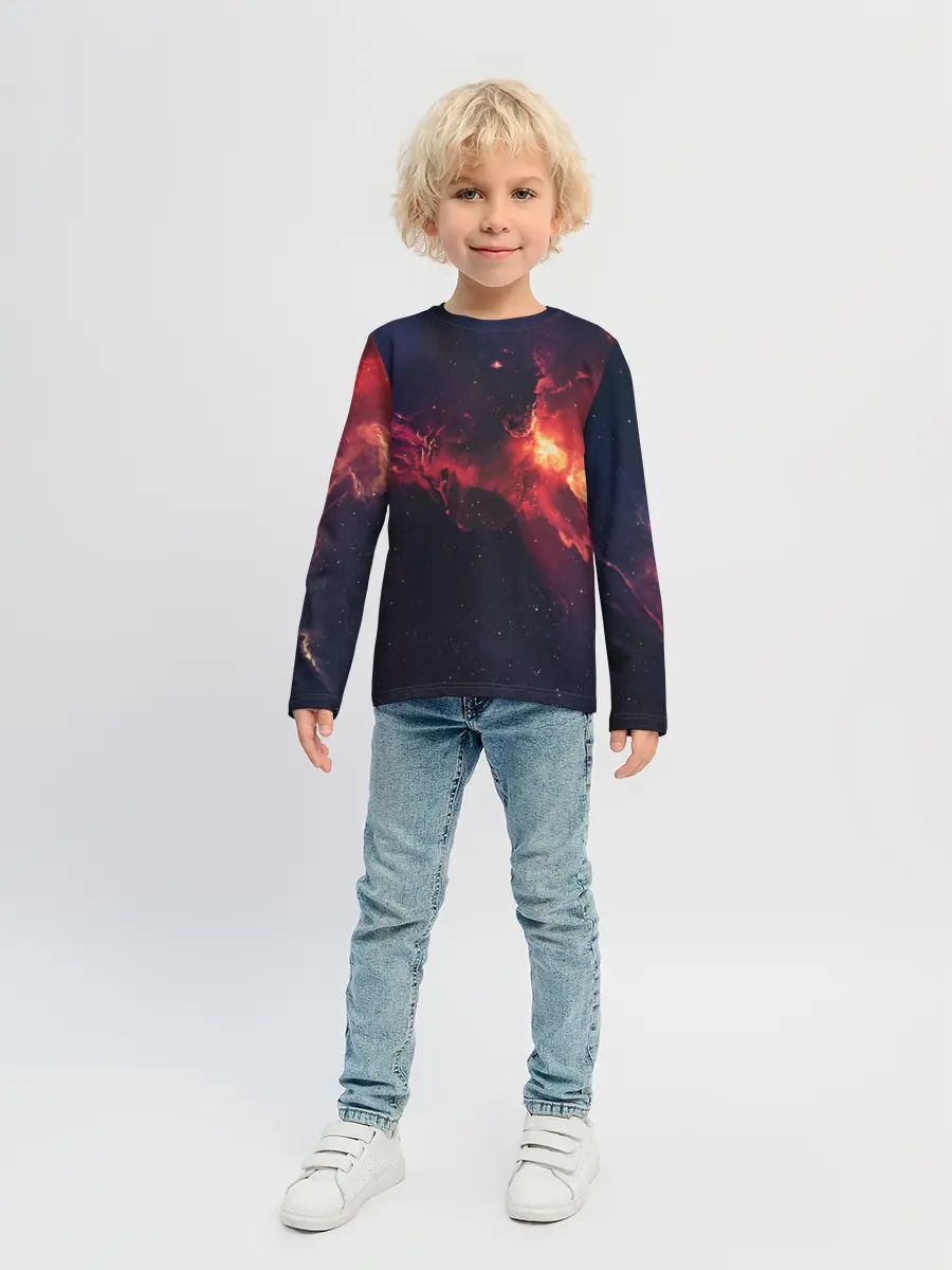 Детский лонгслив / Взрыв в космосе