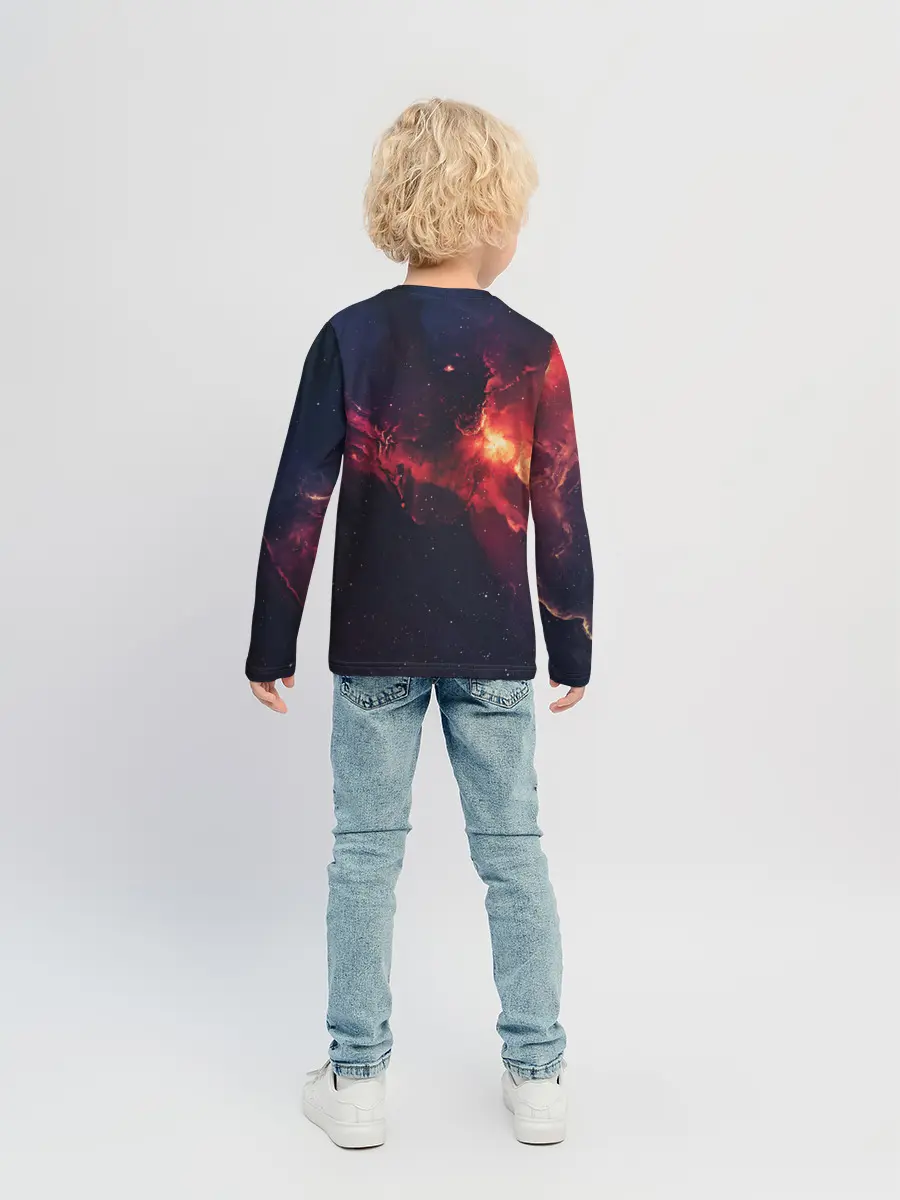 Детский лонгслив / Взрыв в космосе