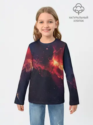 Детский лонгслив / Взрыв в космосе