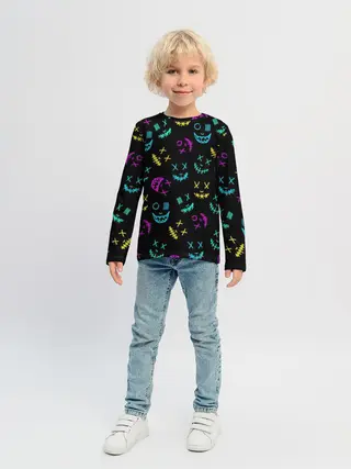 Детский лонгслив / Marshmello Маски