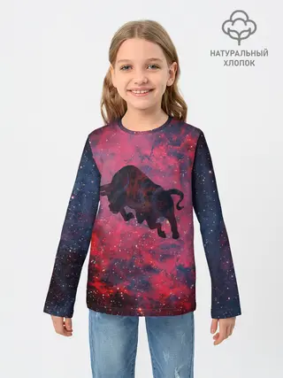 Детский лонгслив / Бык