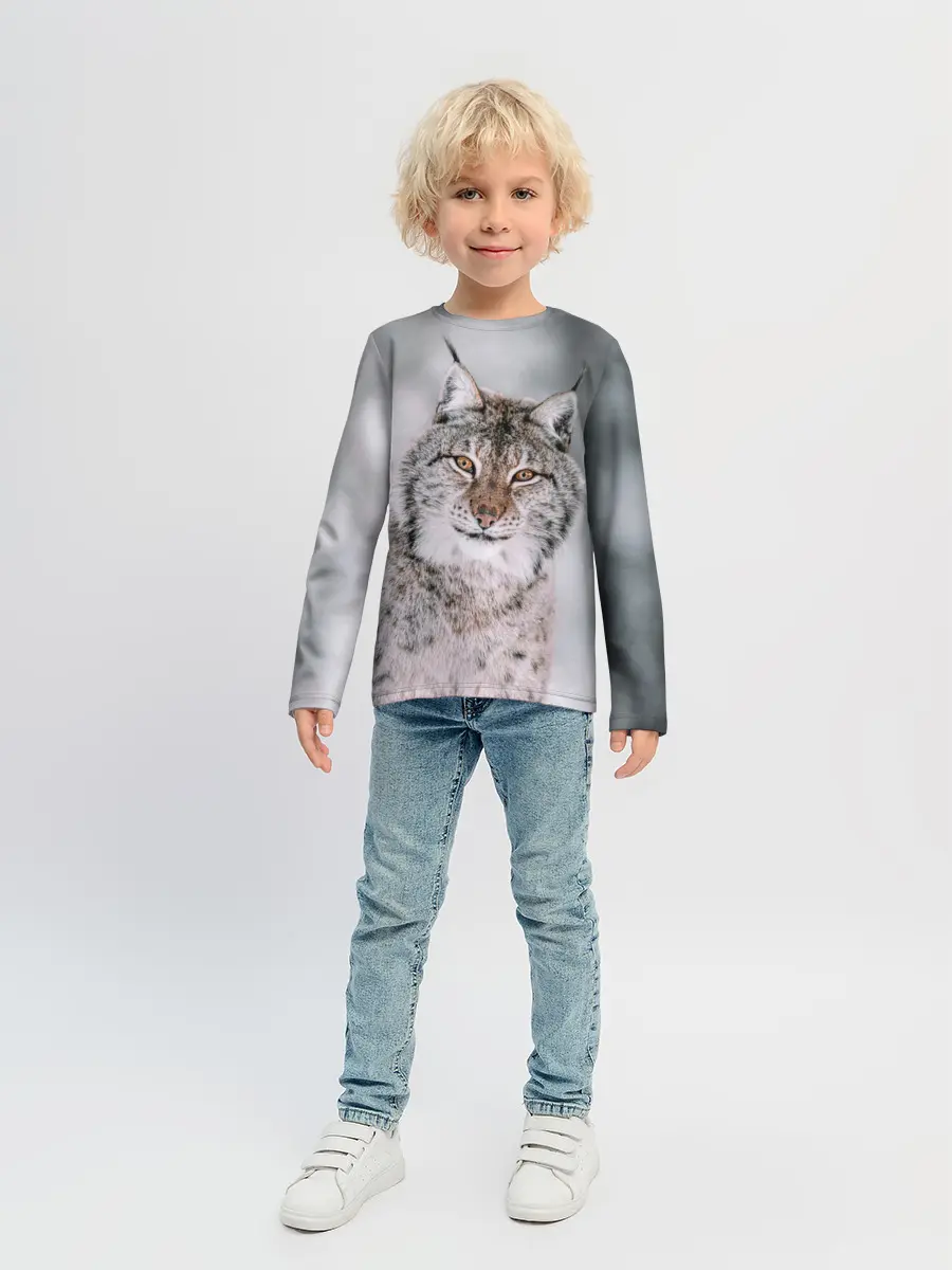 Детский лонгслив / Рысь