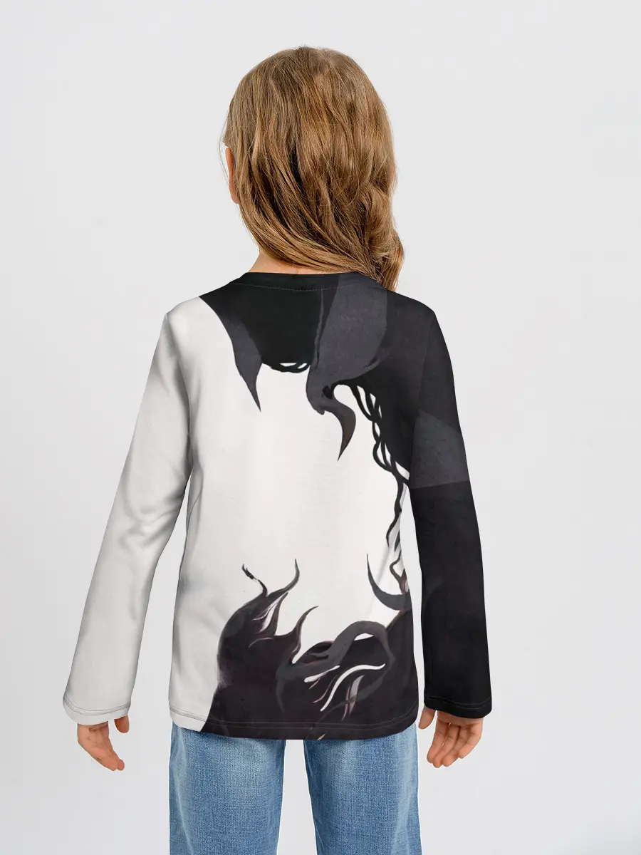 Детский лонгслив / Black Asta